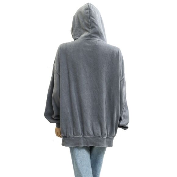 BDG UO Star Washed Black Dusty Hoodie Jacket Top Zip-up Long Sleeve XL 282910 - Picture 9 of 12